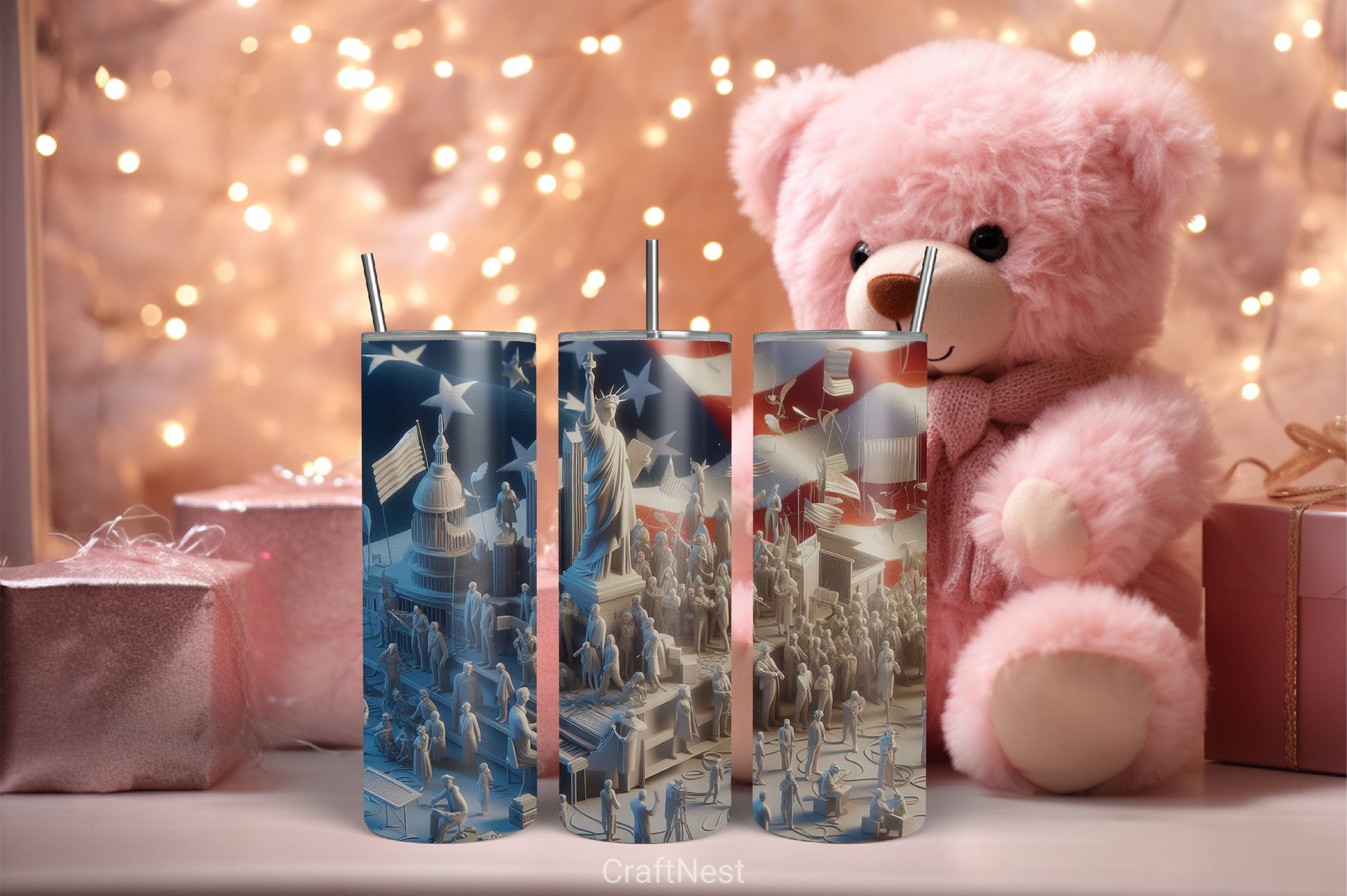 4th of July Tumbler Wrap Bundle 95 - CraftNest - Digital Crafting and Art