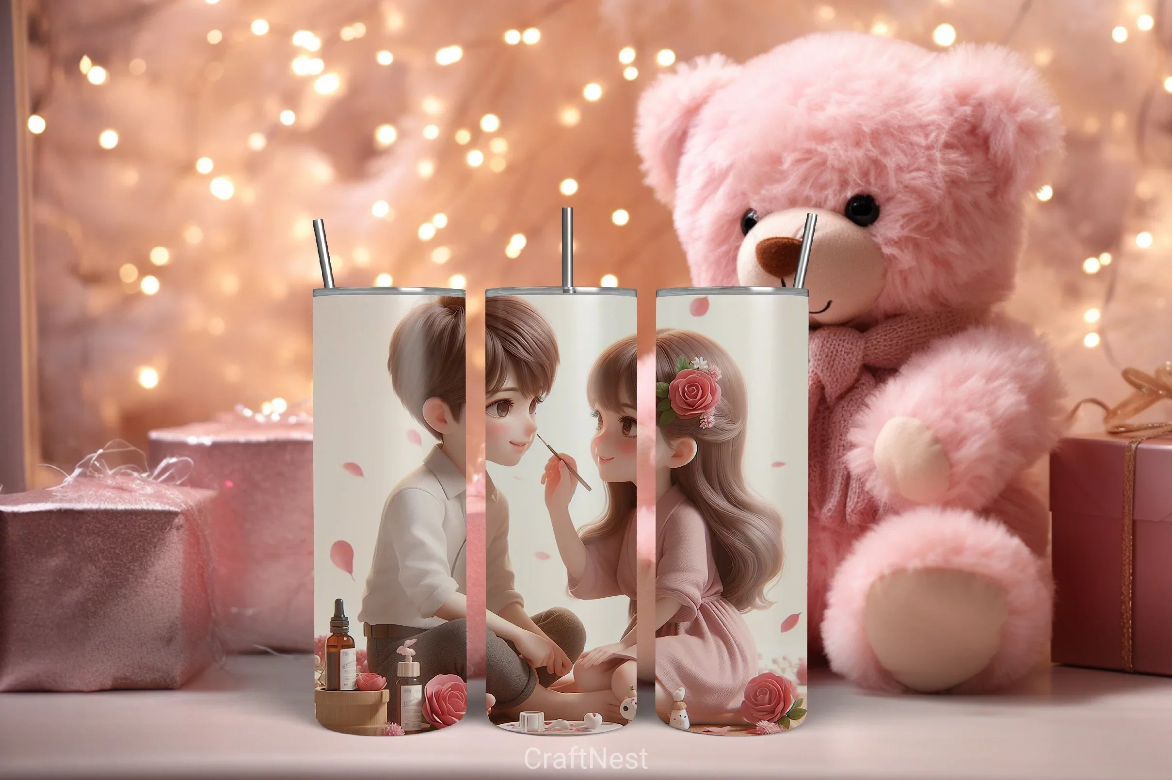 Valentine Tumbler Wrap Bundle 5 - CraftNest - Digital Crafting and Art