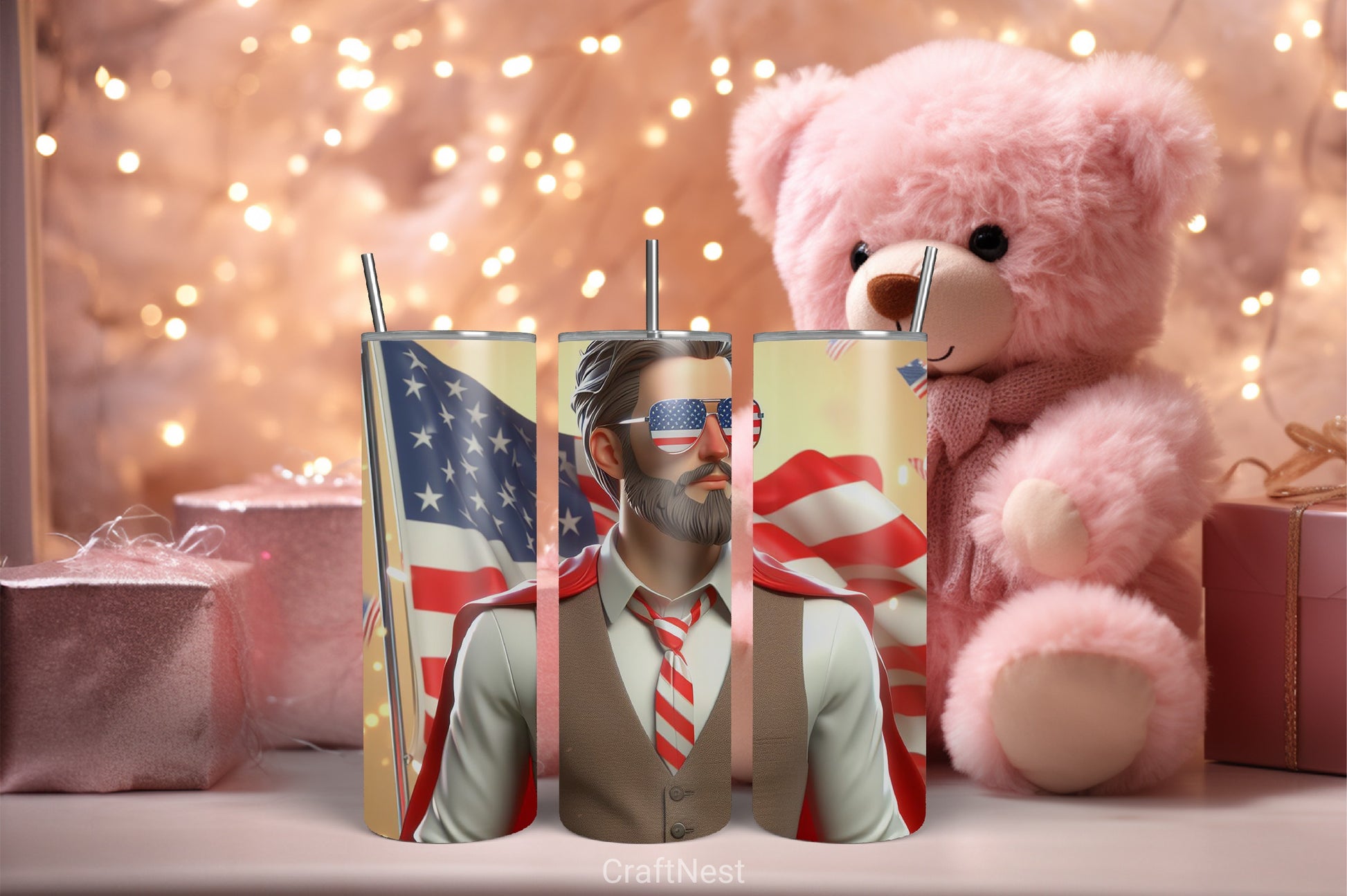 4th of July Tumbler Wrap Bundle 62 - CraftNest - Digital Crafting and Art