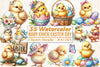 Easter Baby Chick Clipart Bundle