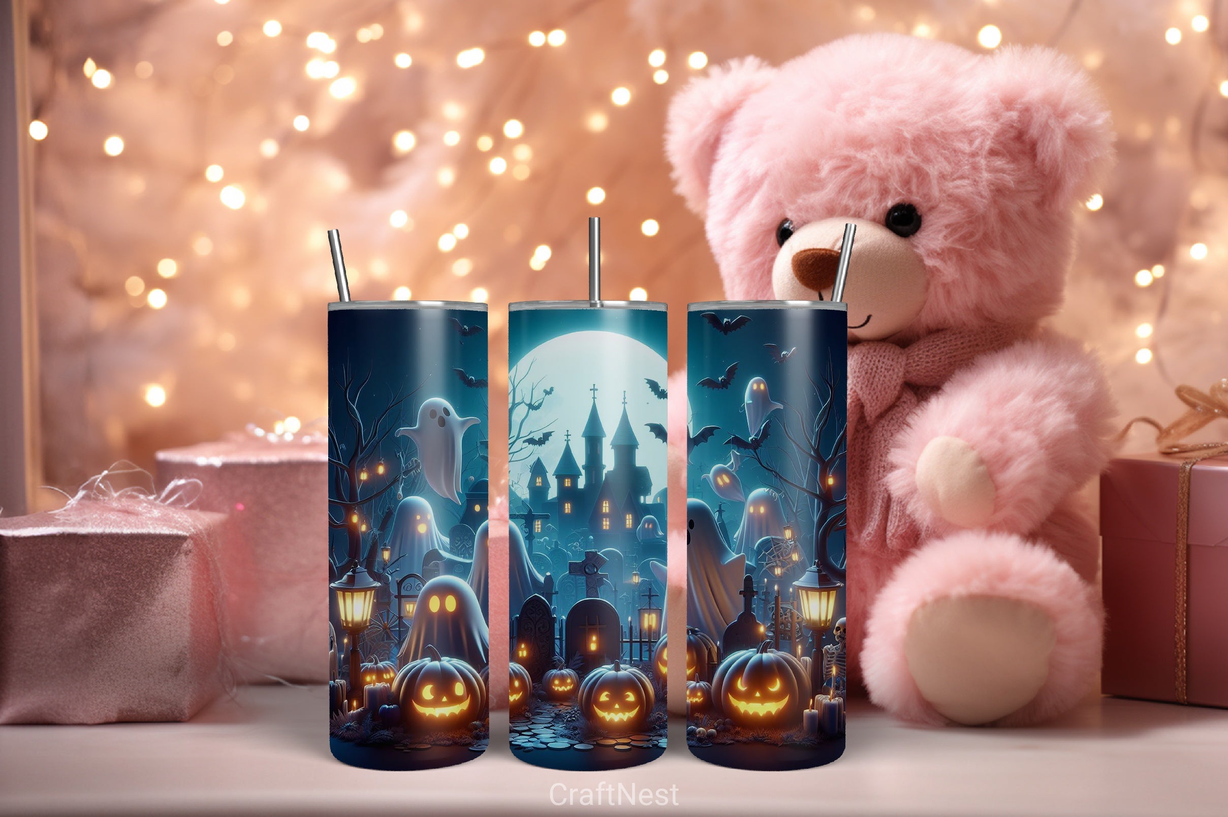 Halloween Tumbler Wrap Bundle 59 - CraftNest - Digital Crafting and Art