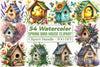 Spring Birdhouse Clipart Bundle 99