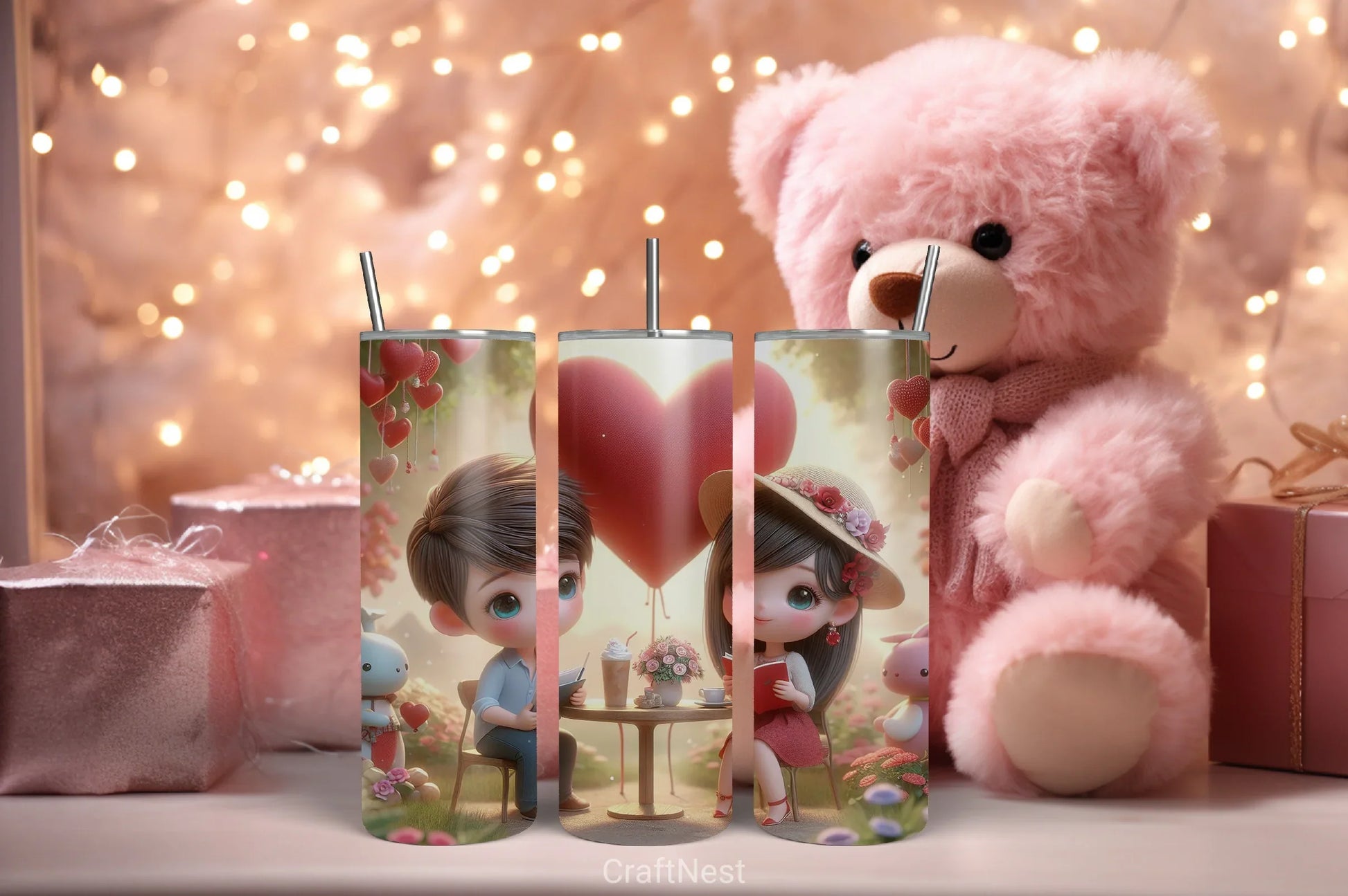 Valentine Tumbler Wrap Bundle 54 - CraftNest - Digital Crafting and Art