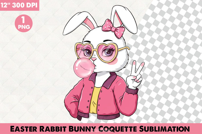 Easter Bunny Coquette Clipart Bundle - CraftNest - Digital Crafting and Art