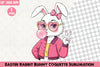 Easter Bunny Coquette Clipart Bundle