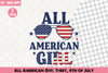 All American Girl Shirt 4th of July Clipart Bundle
