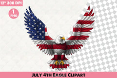 July 4th Eagle Clipart Bundle - CraftNest - Digital Crafting and Art