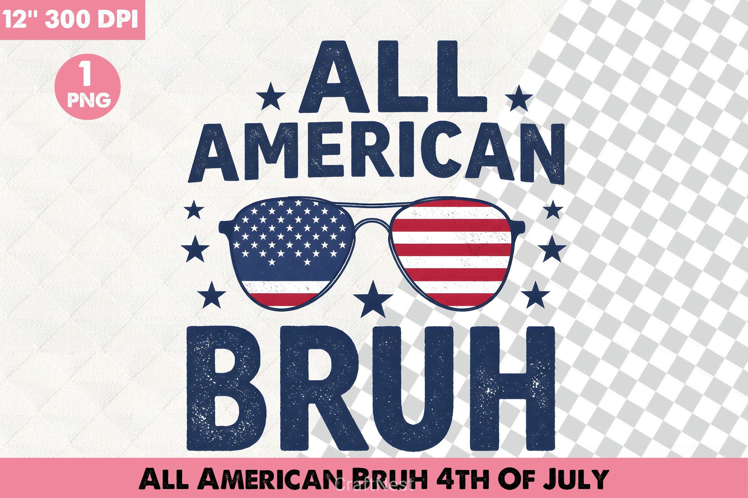 All American 4th of July Clipart Bundle 3 - CraftNest - Digital Crafting and Art