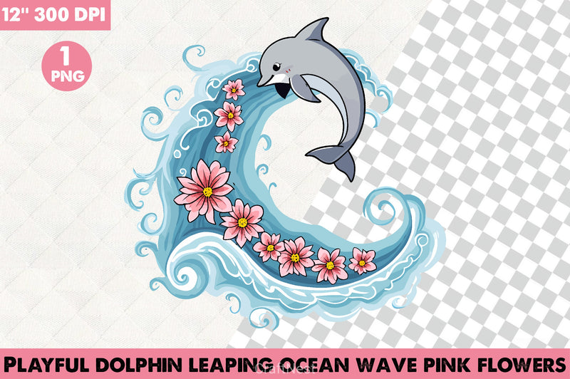 Playful Dolphin Clipart Bundle - CraftNest - Digital Crafting and Art