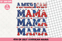 4th of July American Mama Clipart Bundle - CraftNest - Digital Crafting and Art