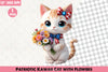 Patriotic Kawaii Cat Clipart Bundle