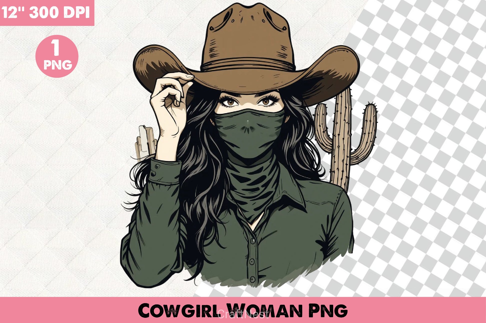Cowgirl Woman Clipart Bundle - CraftNest - Digital Crafting and Art