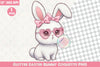 Glitter Easter Bunny Clipart Bundle