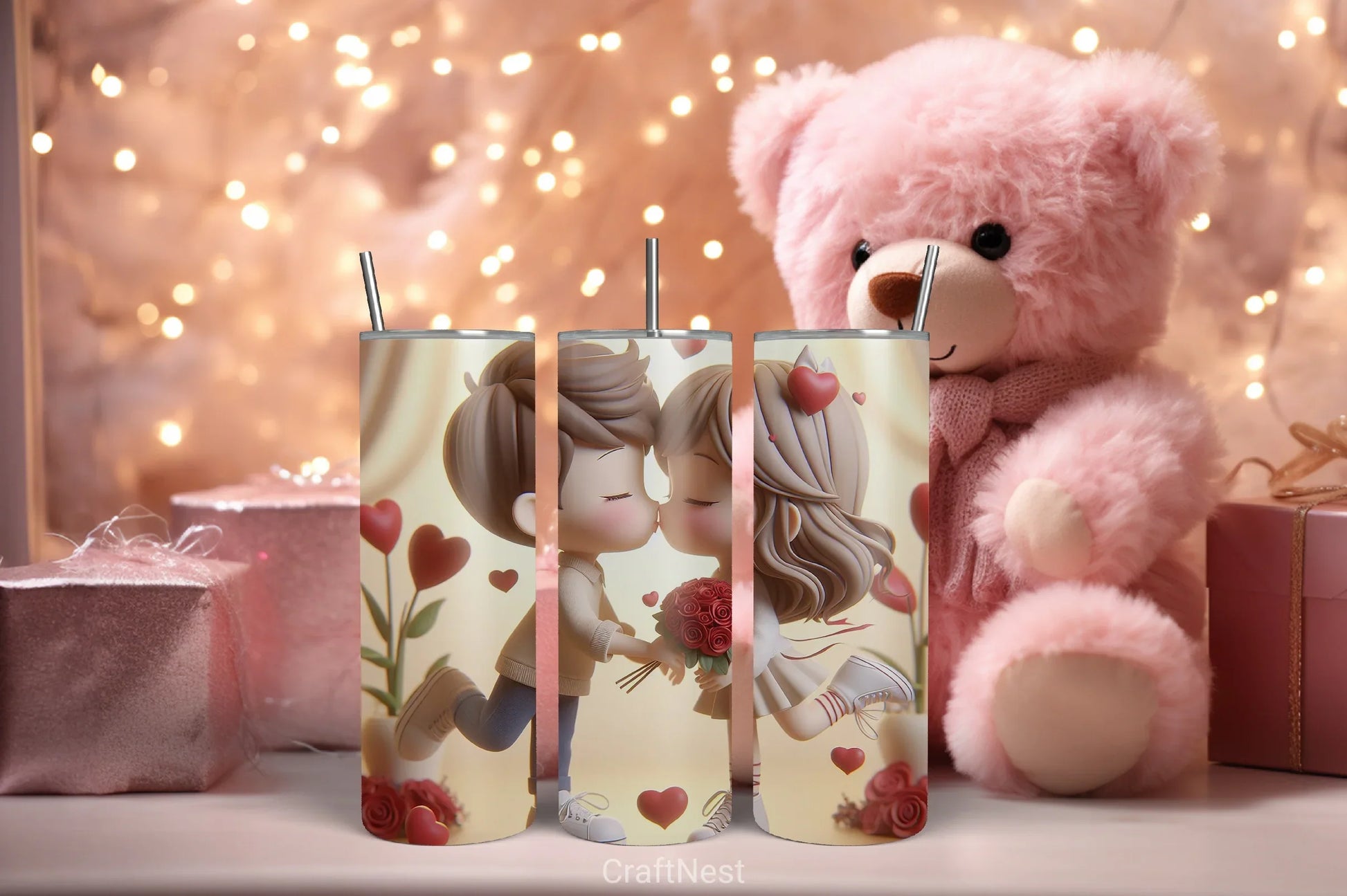 Valentine Tumbler Wrap Bundle 80 - CraftNest - Digital Crafting and Art