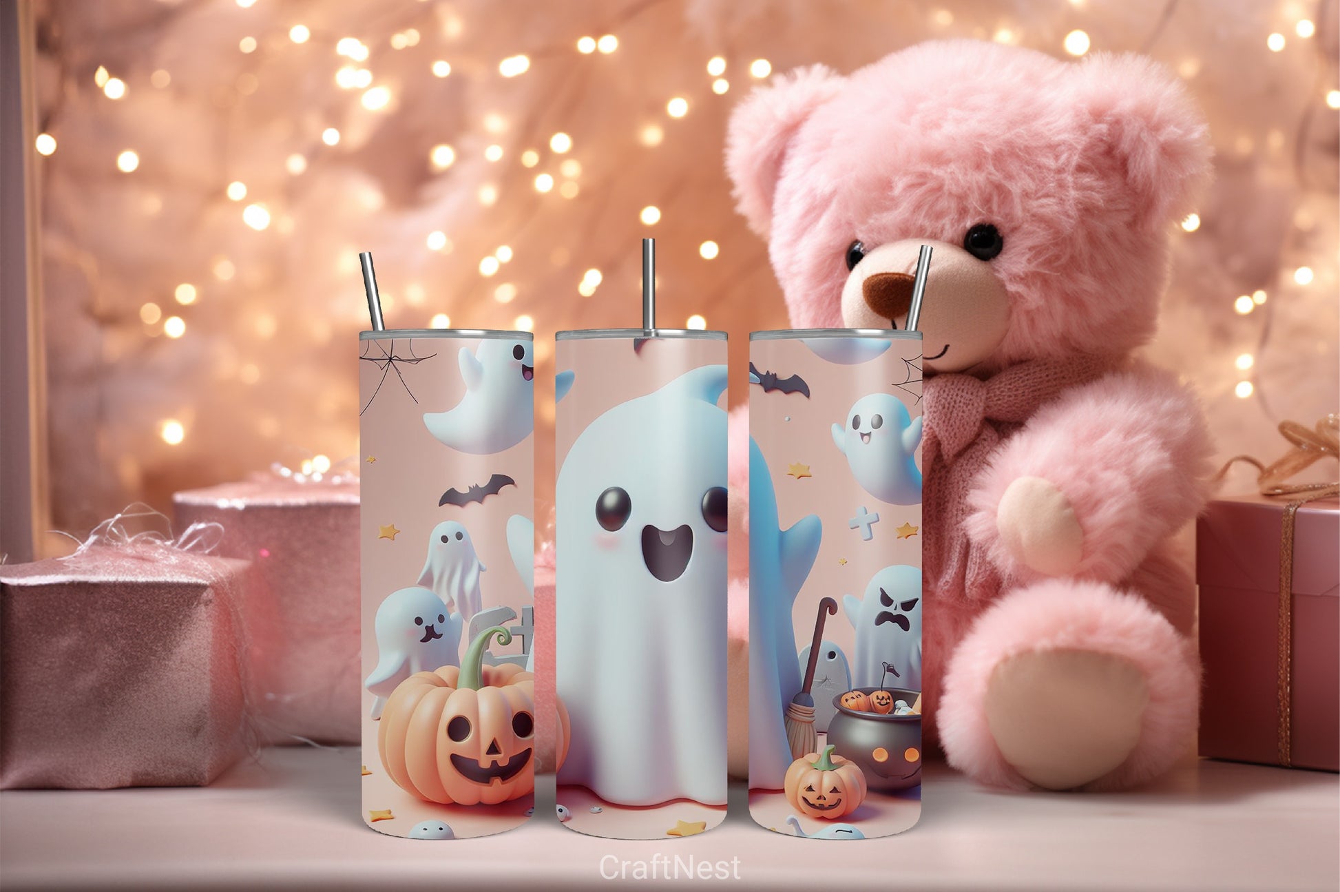 Halloween Tumbler Wrap Bundle 35 - CraftNest - Digital Crafting and Art