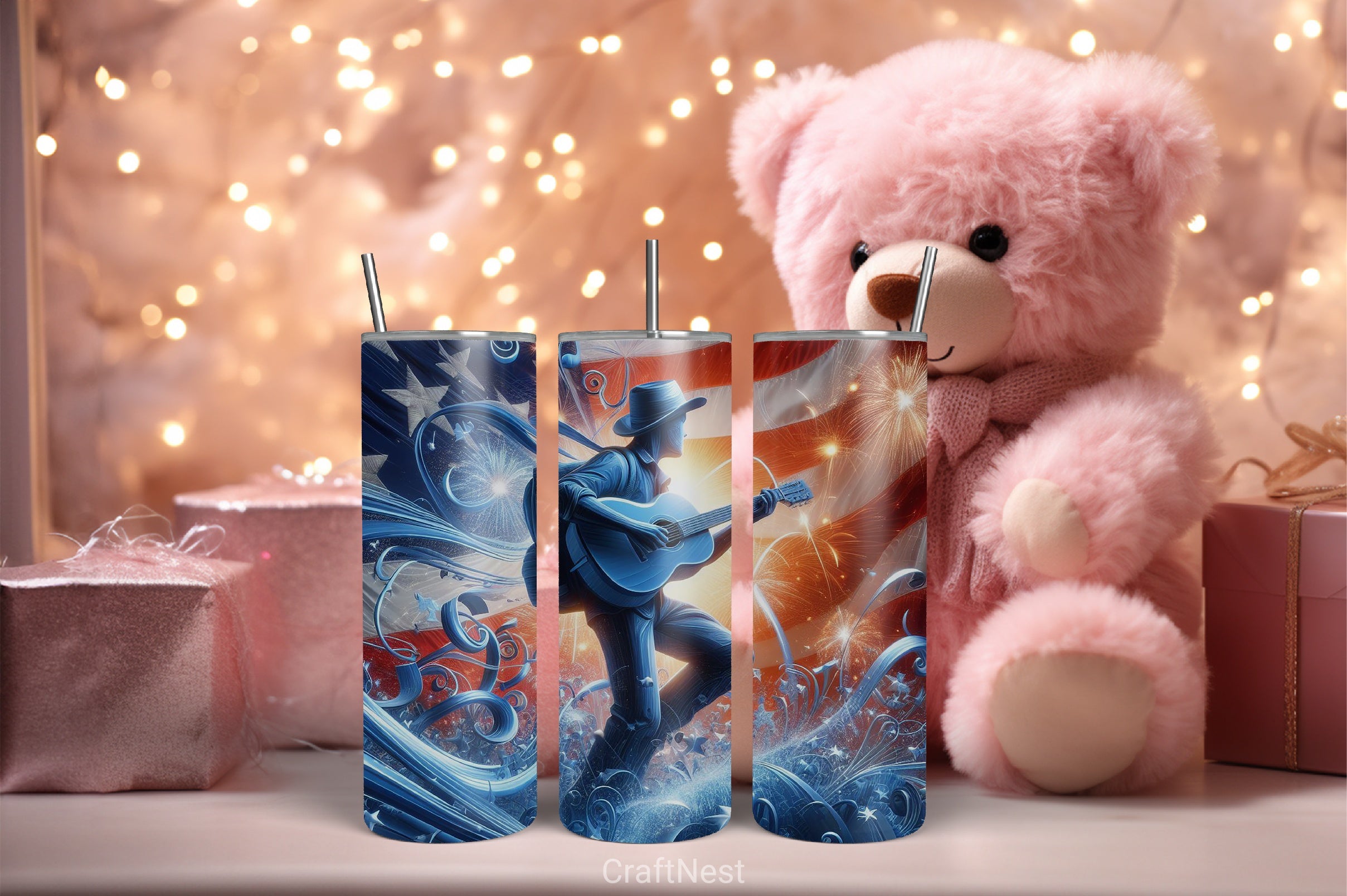 4th of July Tumbler Wrap Bundle 123 - CraftNest - Digital Crafting and Art