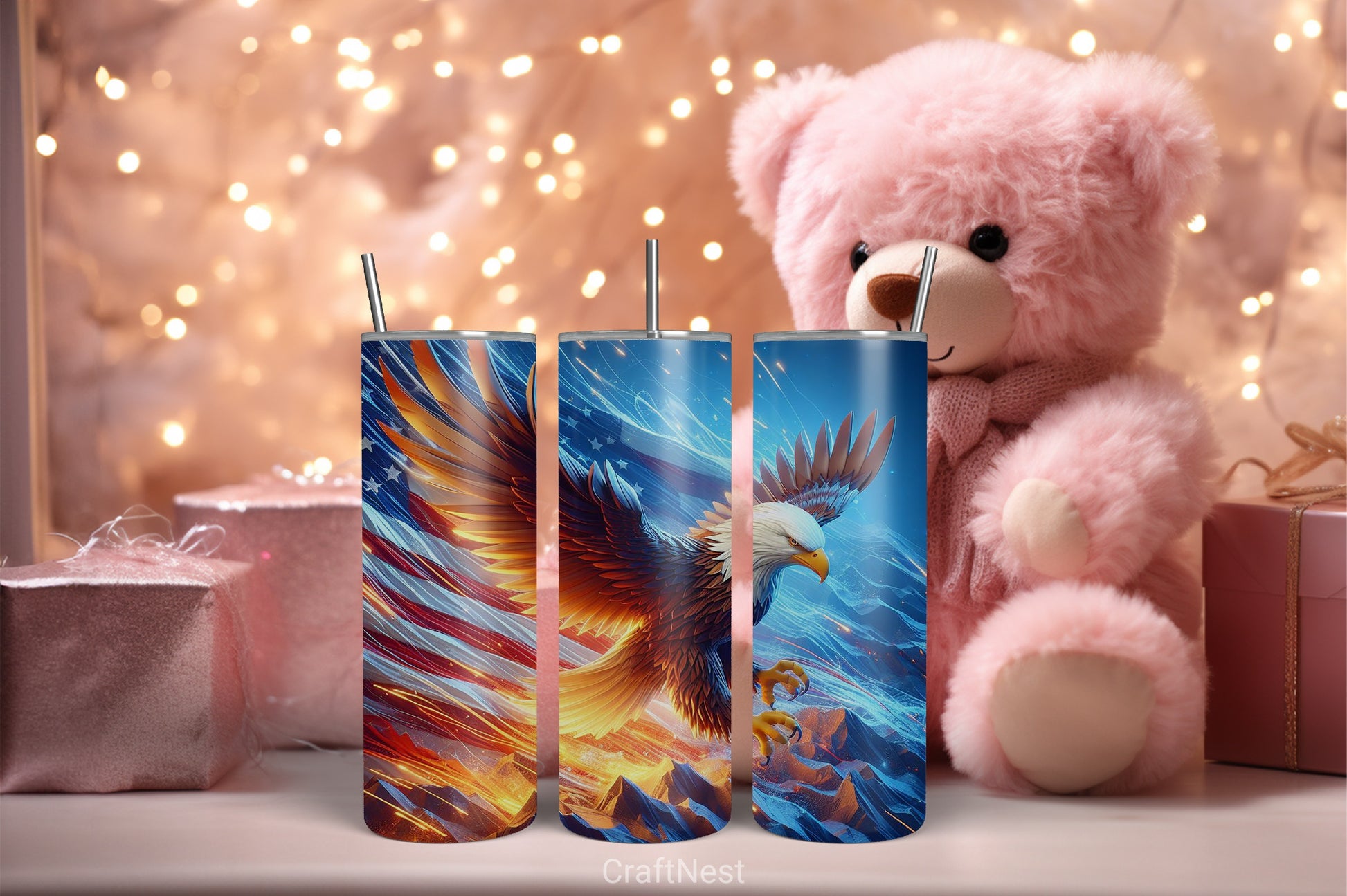 4th of July Tumbler Wrap Bundle 41 - CraftNest - Digital Crafting and Art