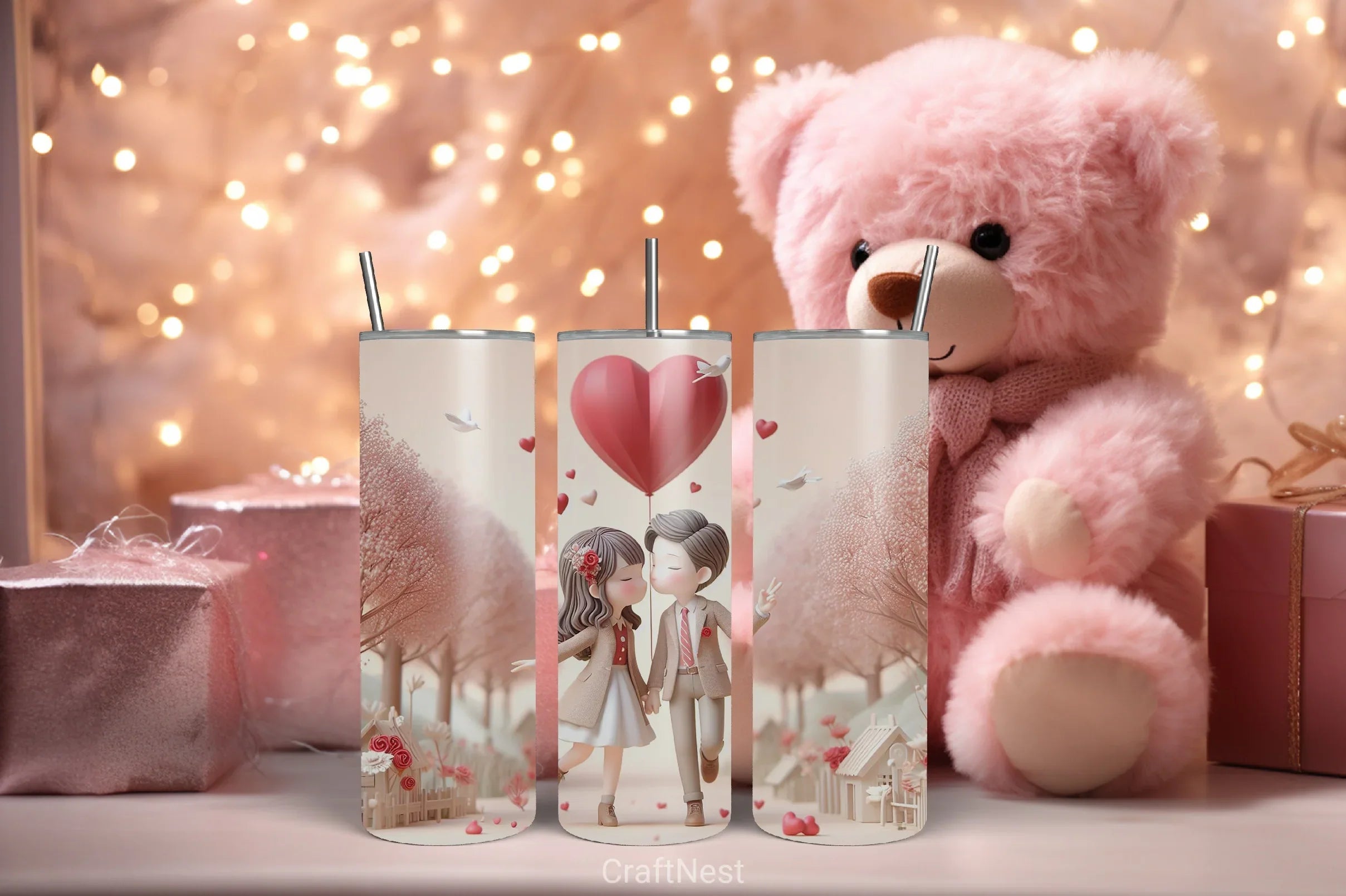 Valentine Tumbler Wrap Bundle 31 - CraftNest - Digital Crafting and Art