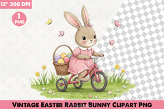 Vintage Easter Bunny Clipart Bundle 32 - CraftNest - Digital Crafting and Art