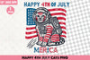 Happy 4th July Cats Clipart Bundle