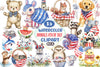 4th of July Animal Clipart Bundle
