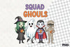 Squad Ghouls Halloween Clipart Bundle