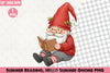 Summer Reading Gnome Clipart Bundle