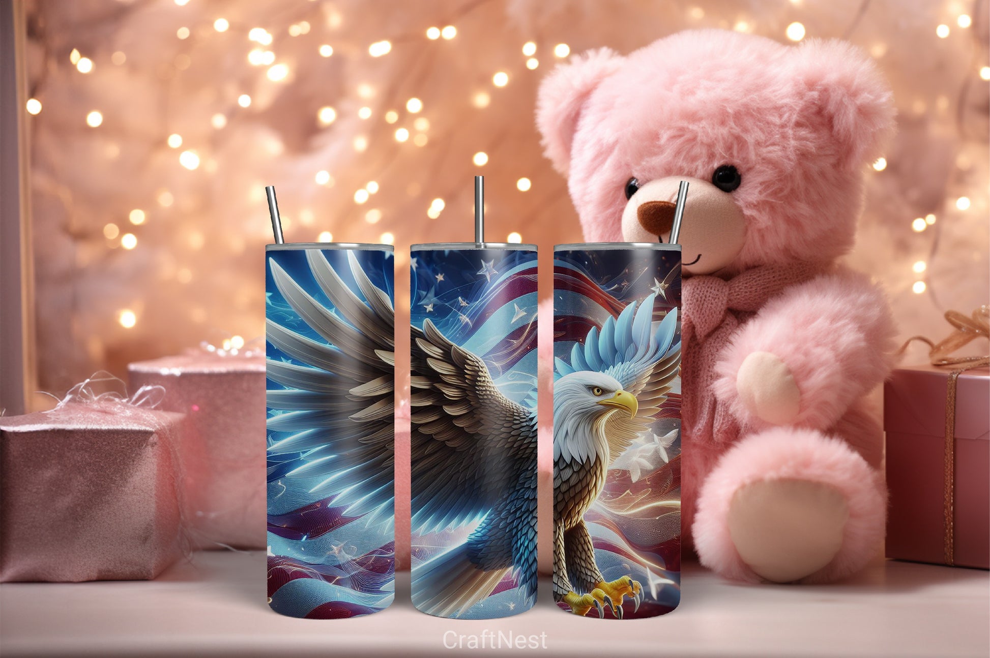 4th of July Tumbler Wrap Bundle 83 - CraftNest - Digital Crafting and Art