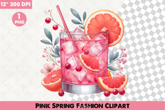Pink Spring Fashion Clipart Bundle 2 - CraftNest - Digital Crafting and Art