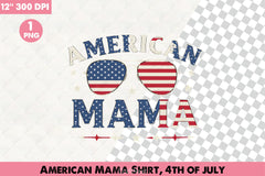 American Mama Shirt 4th of July Clipart Bundle - CraftNest - Digital Crafting and Art