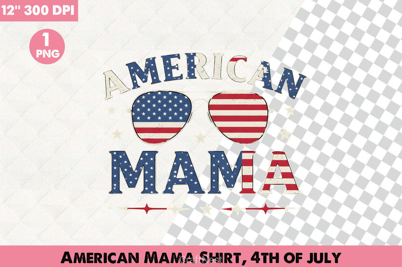 American Mama Shirt 4th of July Clipart Bundle - CraftNest - Digital Crafting and Art
