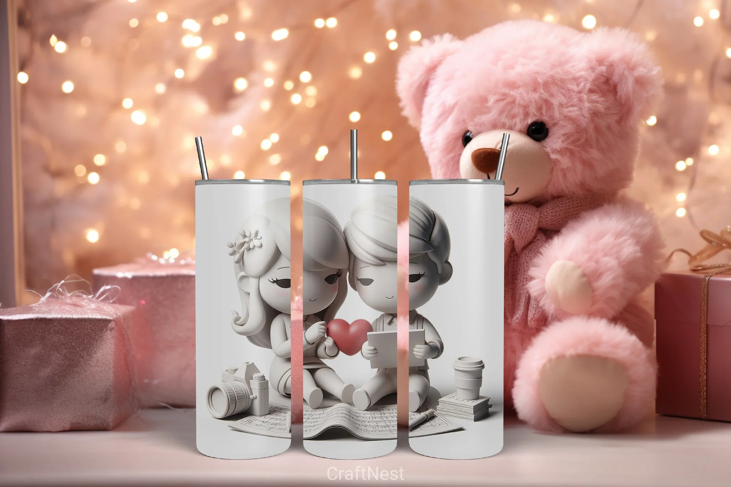 Valentine Tumbler Wrap Bundle 89 - CraftNest - Digital Crafting and Art