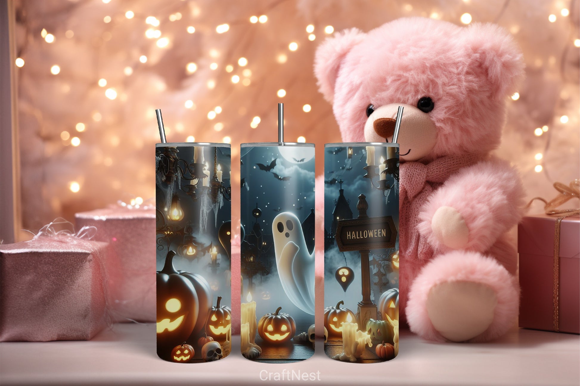 Halloween Tumbler Wrap Bundle 23 - CraftNest - Digital Crafting and Art