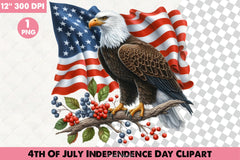 4th of July Independence Day Clipart Bundle - CraftNest - Digital Crafting and Art