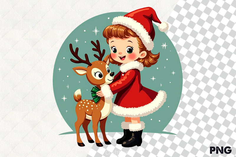 Vintage Christmas T-Shirt Clipart Bundle - CraftNest - Digital Crafting and Art