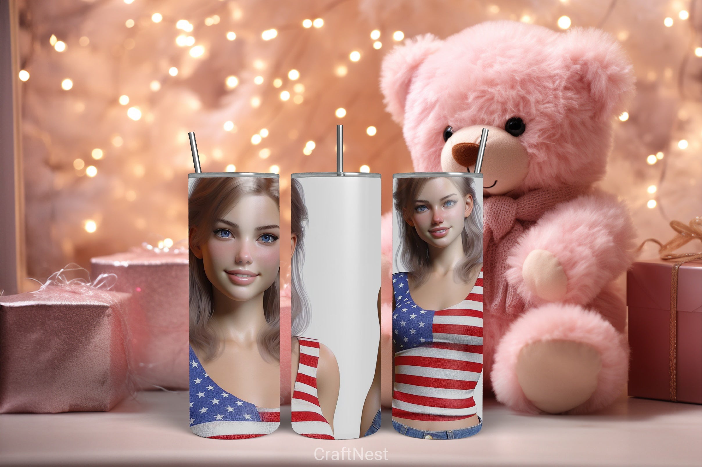 4th of July Tumbler Wrap Bundle 5 - CraftNest - Digital Crafting and Art