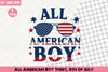 All American Boy Shirt 4th of July Clipart Bundle