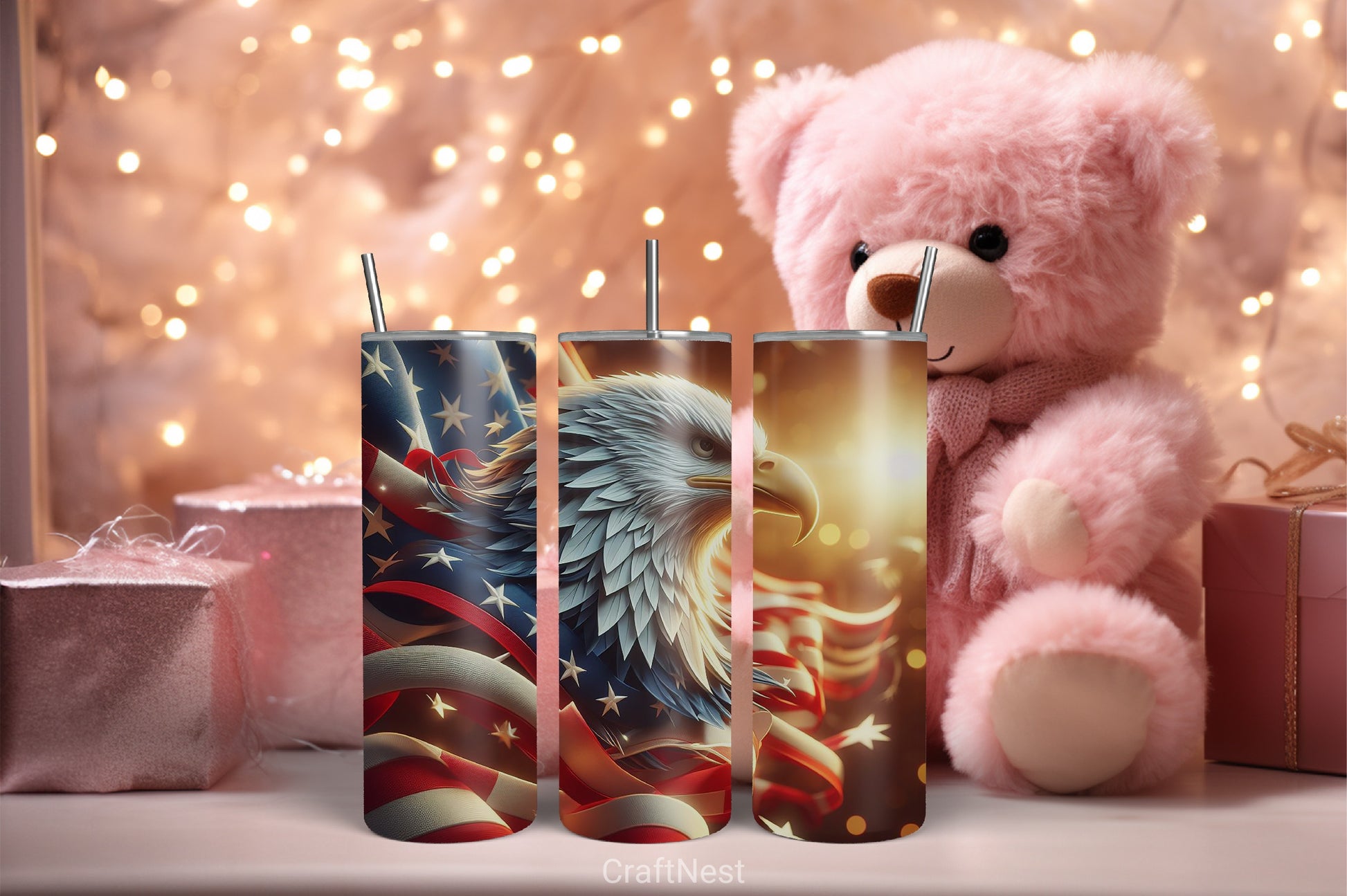 4th of July Tumbler Wrap Bundle 84 - CraftNest - Digital Crafting and Art