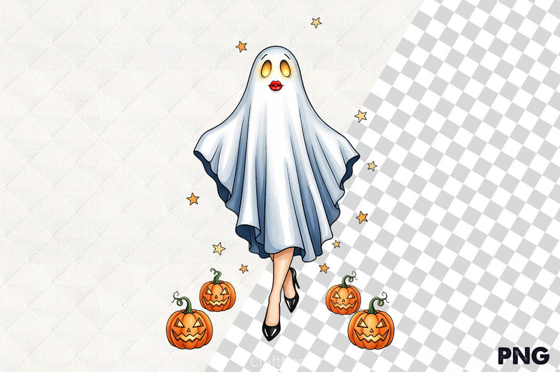 Ghostly Glamour Clipart Bundle - CraftNest - Digital Crafting and Art