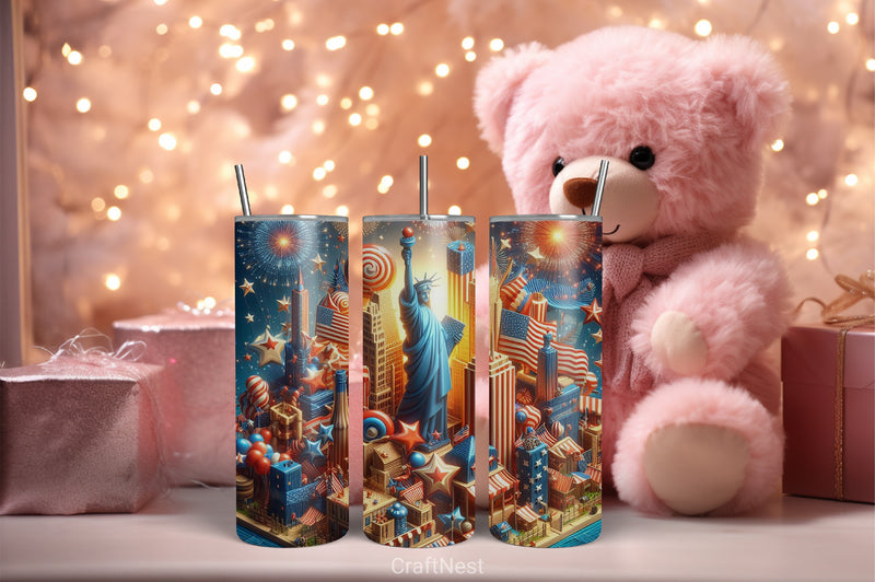 4th of July Tumbler Wrap Bundle 114 - CraftNest - Digital Crafting and Art