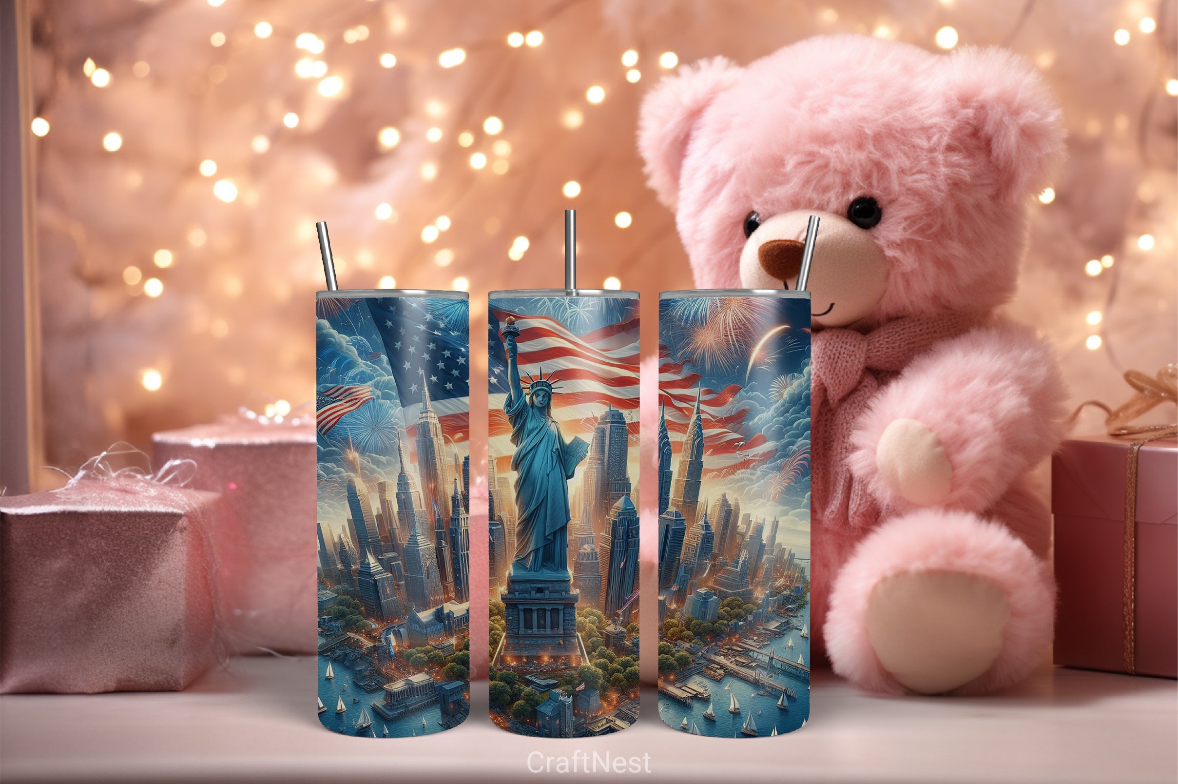 4th of July Tumbler Wrap Bundle 117 - CraftNest - Digital Crafting and Art