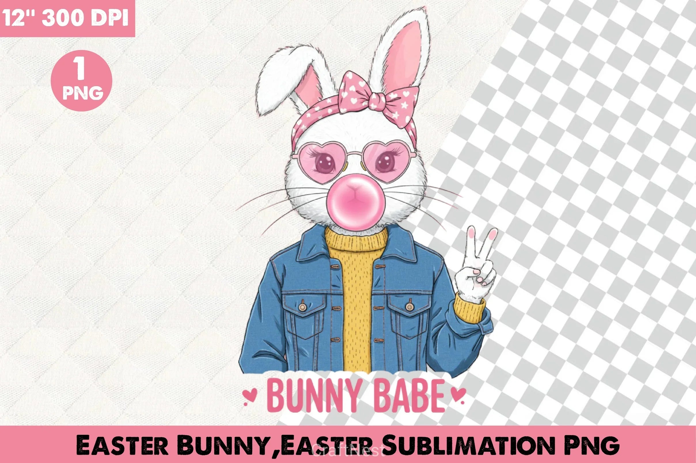 Easter Bunny Clipart Bundle 38 - CraftNest - Digital Crafting and Art