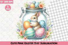 Cute Pink Easter Clipart Bundle 3 - CraftNest - Digital Crafting and Art