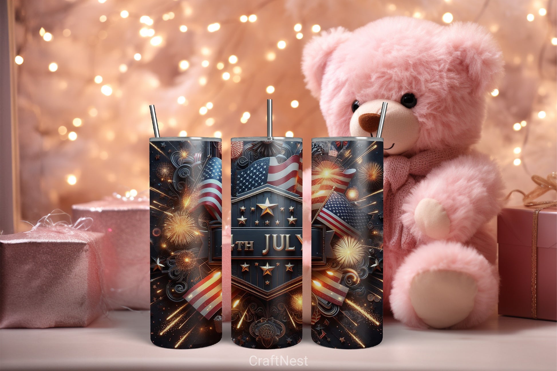 4th of July Tumbler Wrap Bundle 71 - CraftNest - Digital Crafting and Art