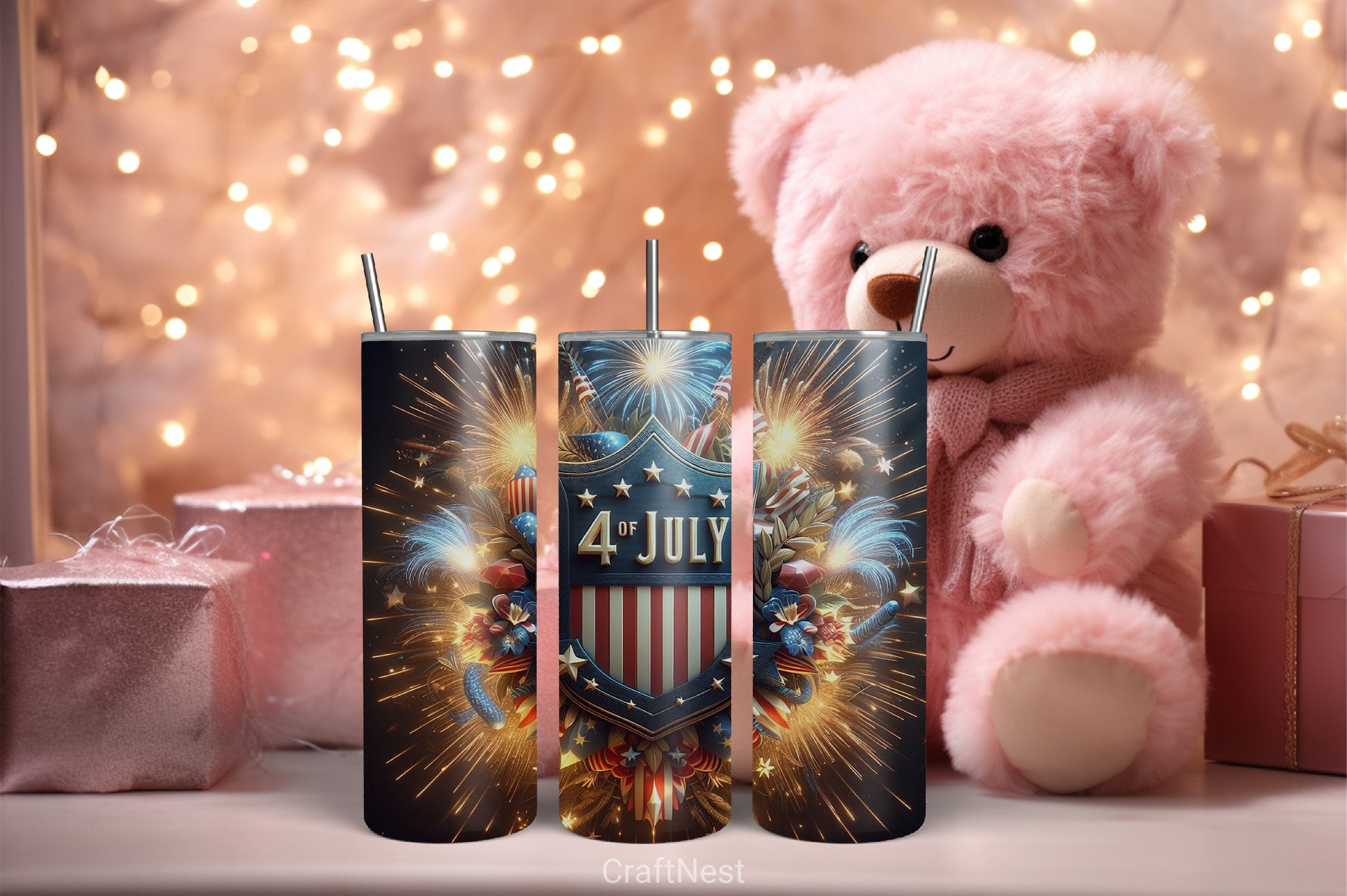4th of July Tumbler Wrap Bundle 91 - CraftNest - Digital Crafting and Art