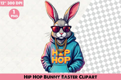 Hip Hop Bunny Easter Clipart Bundle 2 - CraftNest - Digital Crafting and Art