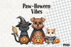 Cute Halloween Pets Clipart Bundle