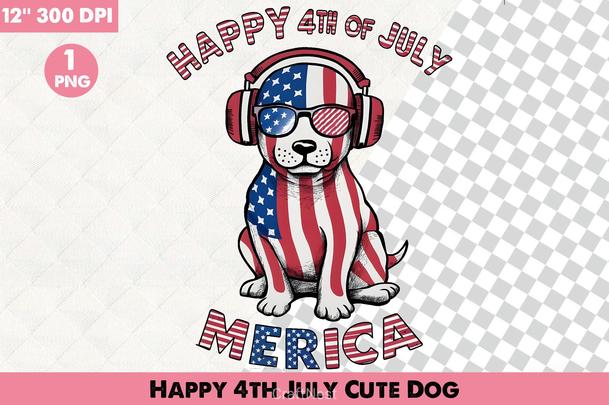Happy 4th July Dog Clipart Bundle - CraftNest - Digital Crafting and Art