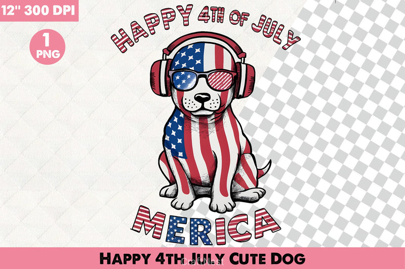 Happy 4th July Dog Clipart Bundle - CraftNest - Digital Crafting and Art