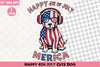 Happy 4th July Dog Clipart Bundle